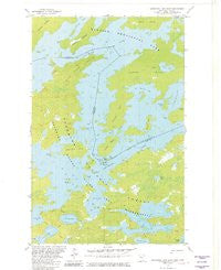 Basswood Lake East Minnesota Historical topographic map, 1:24000 scale, 7.5 X 7.5 Minute, Year 1981