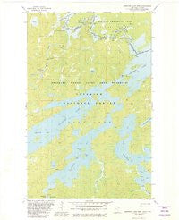 Basswood Lake West Minnesota Historical topographic map, 1:24000 scale, 7.5 X 7.5 Minute, Year 1981