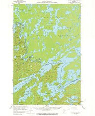 Basswood Lake Minnesota Historical topographic map, 1:62500 scale, 15 X 15 Minute, Year 1957