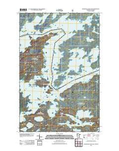 Basswood Lake East Minnesota Historical topographic map, 1:24000 scale, 7.5 X 7.5 Minute, Year 2011