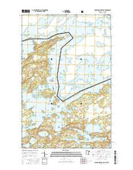 Basswood Lake East Minnesota Current topographic map, 1:24000 scale, 7.5 X 7.5 Minute, Year 2016