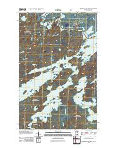 Basswood Lake West Minnesota Historical topographic map, 1:24000 scale, 7.5 X 7.5 Minute, Year 2011