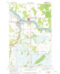 Baudette Minnesota Historical topographic map, 1:24000 scale, 7.5 X 7.5 Minute, Year 1968