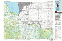 Baudette Minnesota Historical topographic map, 1:100000 scale, 30 X 60 Minute, Year 1976