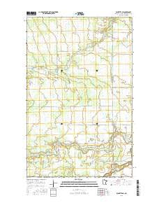 Baudette SW Minnesota Current topographic map, 1:24000 scale, 7.5 X 7.5 Minute, Year 2016