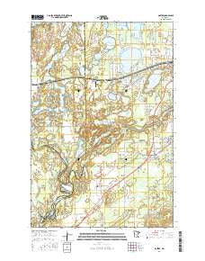 Baxter Minnesota Current topographic map, 1:24000 scale, 7.5 X 7.5 Minute, Year 2016