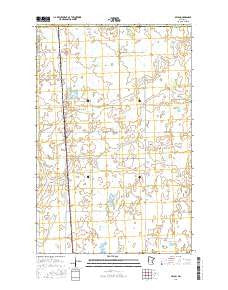 Bejou Minnesota Current topographic map, 1:24000 scale, 7.5 X 7.5 Minute, Year 2016