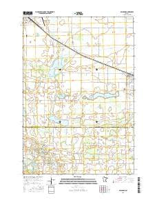 Belgrade Minnesota Current topographic map, 1:24000 scale, 7.5 X 7.5 Minute, Year 2016