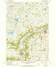 Belle Plaine Minnesota Historical topographic map, 1:62500 scale, 15 X 15 Minute, Year 1957