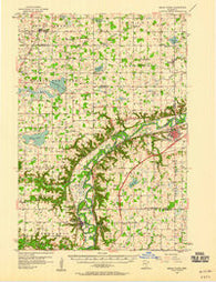 Belle Plaine Minnesota Historical topographic map, 1:62500 scale, 15 X 15 Minute, Year 1957