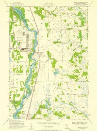 Belle Prairie Minnesota Historical topographic map, 1:24000 scale, 7.5 X 7.5 Minute, Year 1956