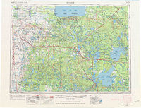 Bemidji Minnesota Historical topographic map, 1:250000 scale, 1 X 2 Degree, Year 1954