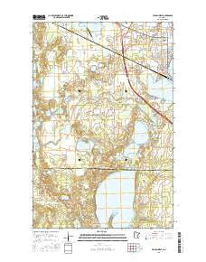 Bemidji West Minnesota Current topographic map, 1:24000 scale, 7.5 X 7.5 Minute, Year 2016