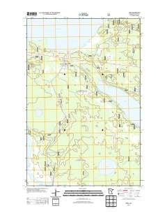 Bena Minnesota Historical topographic map, 1:24000 scale, 7.5 X 7.5 Minute, Year 2013