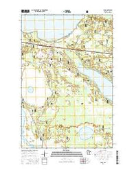 Bena Minnesota Current topographic map, 1:24000 scale, 7.5 X 7.5 Minute, Year 2016