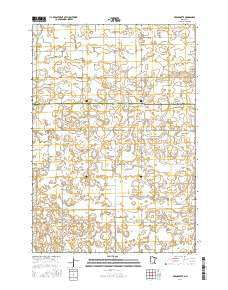 Bernadotte Minnesota Current topographic map, 1:24000 scale, 7.5 X 7.5 Minute, Year 2016