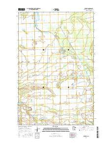 Berner Minnesota Current topographic map, 1:24000 scale, 7.5 X 7.5 Minute, Year 2016