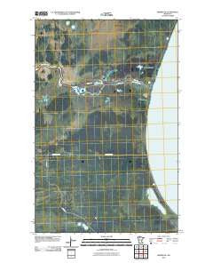 Berner NE Minnesota Historical topographic map, 1:24000 scale, 7.5 X 7.5 Minute, Year 2010