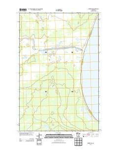 Berner NE Minnesota Historical topographic map, 1:24000 scale, 7.5 X 7.5 Minute, Year 2013