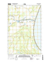 Berner NE Minnesota Current topographic map, 1:24000 scale, 7.5 X 7.5 Minute, Year 2016