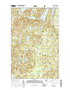Beth Lake Minnesota Current topographic map, 1:24000 scale, 7.5 X 7.5 Minute, Year 2016