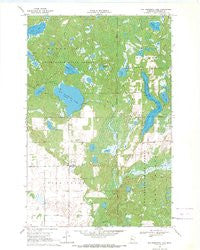 Big Basswood Lake Minnesota Historical topographic map, 1:24000 scale, 7.5 X 7.5 Minute, Year 1969