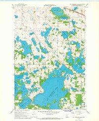 Big Cormorant Lake Minnesota Historical topographic map, 1:24000 scale, 7.5 X 7.5 Minute, Year 1966