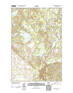Big Basswood Lake Minnesota Historical topographic map, 1:24000 scale, 7.5 X 7.5 Minute, Year 2013