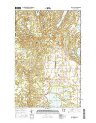 Big Rush Lake Minnesota Current topographic map, 1:24000 scale, 7.5 X 7.5 Minute, Year 2016
