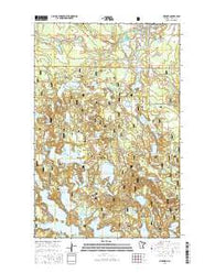 Bigfork Minnesota Current topographic map, 1:24000 scale, 7.5 X 7.5 Minute, Year 2016