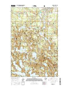 Bigfork Minnesota Current topographic map, 1:24000 scale, 7.5 X 7.5 Minute, Year 2016