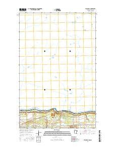 Birchdale Minnesota Current topographic map, 1:24000 scale, 7.5 X 7.5 Minute, Year 2016