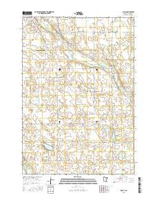 Biscay Minnesota Current topographic map, 1:24000 scale, 7.5 X 7.5 Minute, Year 2016