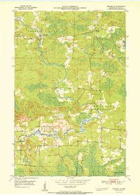 Biwabik NE Minnesota Historical topographic map, 1:24000 scale, 7.5 X 7.5 Minute, Year 1951