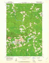 Biwabik NE Minnesota Historical topographic map, 1:24000 scale, 7.5 X 7.5 Minute, Year 1950