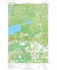 Biwabik NW Minnesota Historical topographic map, 1:24000 scale, 7.5 X 7.5 Minute, Year 1950