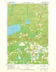 Biwabik NW Minnesota Historical topographic map, 1:24000 scale, 7.5 X 7.5 Minute, Year 1950