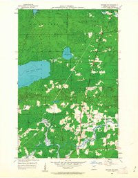 Biwabik NW Minnesota Historical topographic map, 1:24000 scale, 7.5 X 7.5 Minute, Year 1950