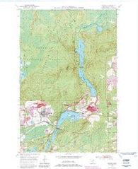 Biwabik Minnesota Historical topographic map, 1:24000 scale, 7.5 X 7.5 Minute, Year 1950