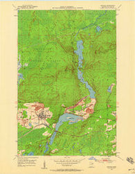 Biwabik Minnesota Historical topographic map, 1:24000 scale, 7.5 X 7.5 Minute, Year 1950