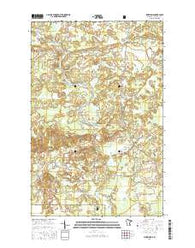 Biwabik NE Minnesota Current topographic map, 1:24000 scale, 7.5 X 7.5 Minute, Year 2016