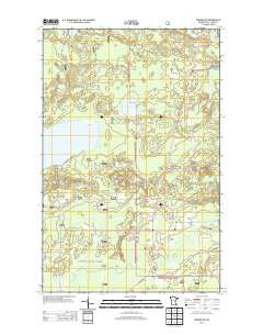 Biwabik NW Minnesota Historical topographic map, 1:24000 scale, 7.5 X 7.5 Minute, Year 2013