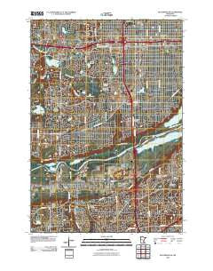 Bloomington Minnesota Historical topographic map, 1:24000 scale, 7.5 X 7.5 Minute, Year 2010