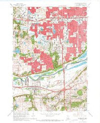Bloomington Minnesota Historical topographic map, 1:24000 scale, 7.5 X 7.5 Minute, Year 1967