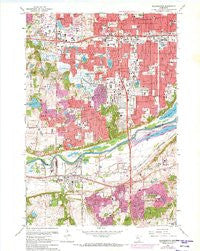 Bloomington Minnesota Historical topographic map, 1:24000 scale, 7.5 X 7.5 Minute, Year 1967
