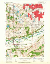 Bloomington Minnesota Historical topographic map, 1:24000 scale, 7.5 X 7.5 Minute, Year 1954