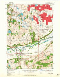 Bloomington Minnesota Historical topographic map, 1:24000 scale, 7.5 X 7.5 Minute, Year 1954