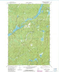 Bogberry Lake Minnesota Historical topographic map, 1:24000 scale, 7.5 X 7.5 Minute, Year 1981