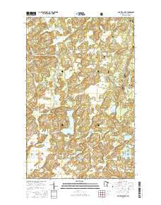 Bootleg Lake Minnesota Current topographic map, 1:24000 scale, 7.5 X 7.5 Minute, Year 2016