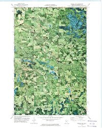 Borden Lake Minnesota Historical topographic map, 1:24000 scale, 7.5 X 7.5 Minute, Year 1972